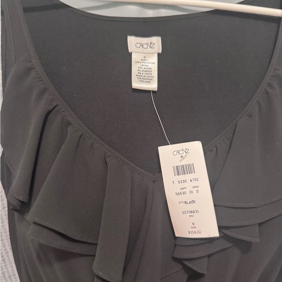 Cache Black High Low Ruffle Dress - Picture 3 of 6